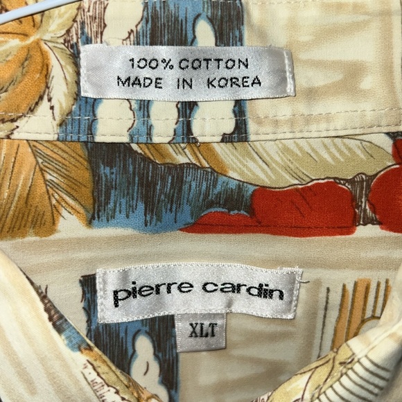 Pierre Cardin • Designer Short Sleeve • 100% Cotton Shirt • Like New • EUC - Picture 3 of 3